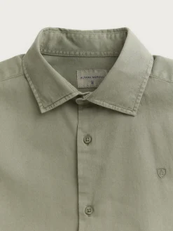 CAMISA TWILL DYE VERDE