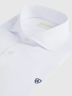 CAMISA VESTIR HERRINGBONE BLANCO