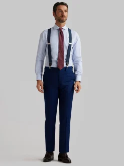 CAMISA VESTIR RAYAS CELESTE