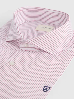 CAMISA VESTIR RAYAS ROJO