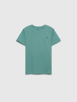 CAMISETA BASIC KIDS VERDE AGUA