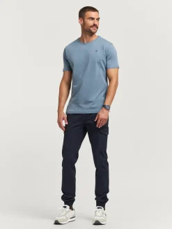 CAMISETA BASICA CELESTE