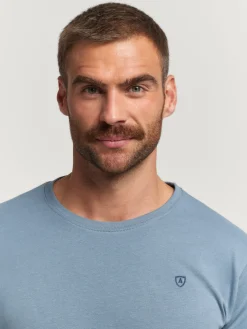 CAMISETA BASICA CELESTE