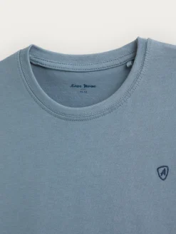 CAMISETA BASICA KIDS CELESTE