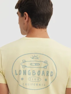 CAMISETA LONGBOARD AMARILLO