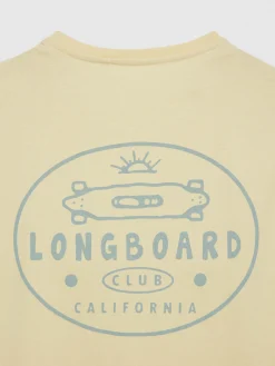 CAMISETA LONGBOARD AMARILLO