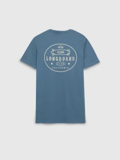 CAMISETA LONGBOARD AZUL