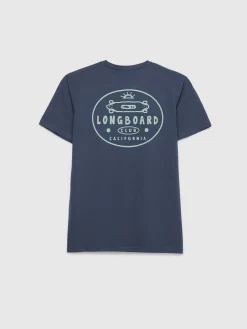 CAMISETA LONGBOARD AZUL MARINO