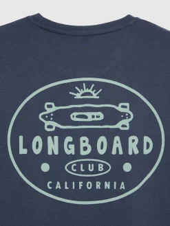 CAMISETA LONGBOARD AZUL MARINO