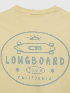 CAMISETA LONGBOARD KIDS AMARILLO