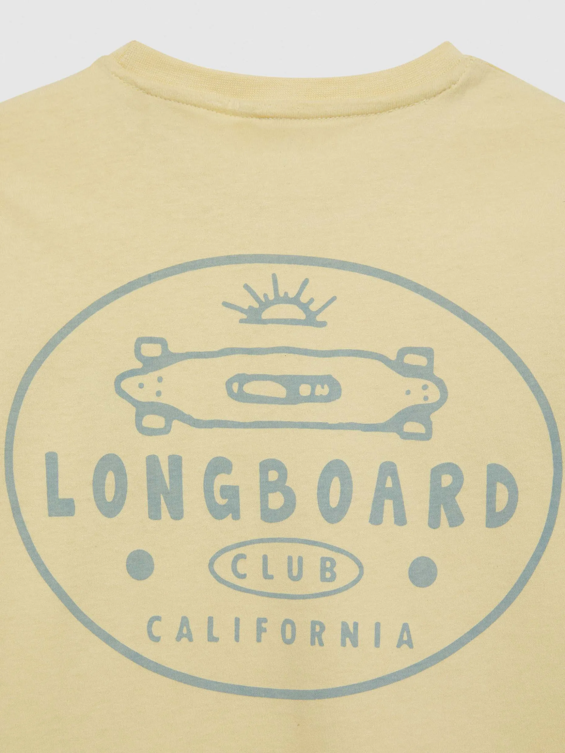 CAMISETA LONGBOARD KIDS AMARILLO