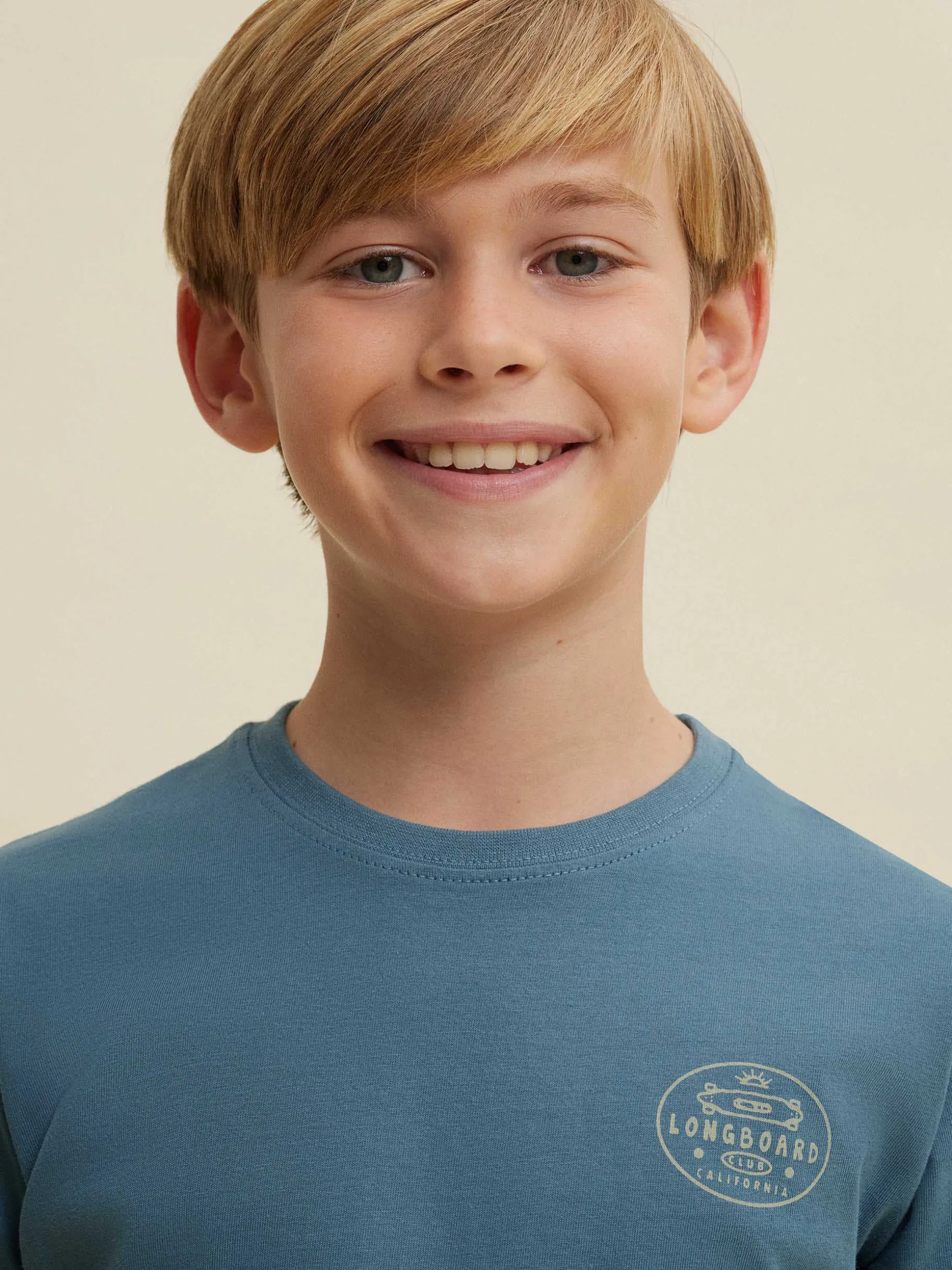 CAMISETA LONGBOARD KIDS AZUL