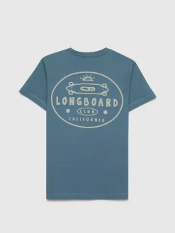 CAMISETA LONGBOARD KIDS AZUL
