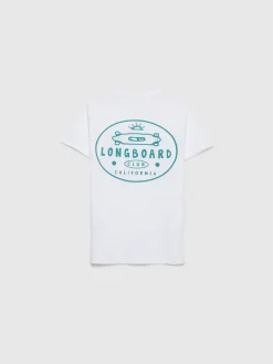 CAMISETA LONGBOARD KIDS BLANCO