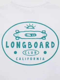 CAMISETA LONGBOARD KIDS BLANCO