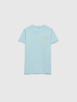 CAMISETA LONGBOARD KIDS VERDE AGUA