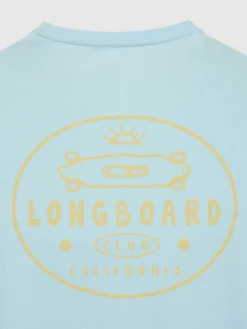 CAMISETA LONGBOARD VERDE AGUA