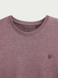 CAMISETA MELANGE BURDEOS