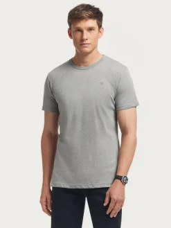 CAMISETA MELANGE GRIS