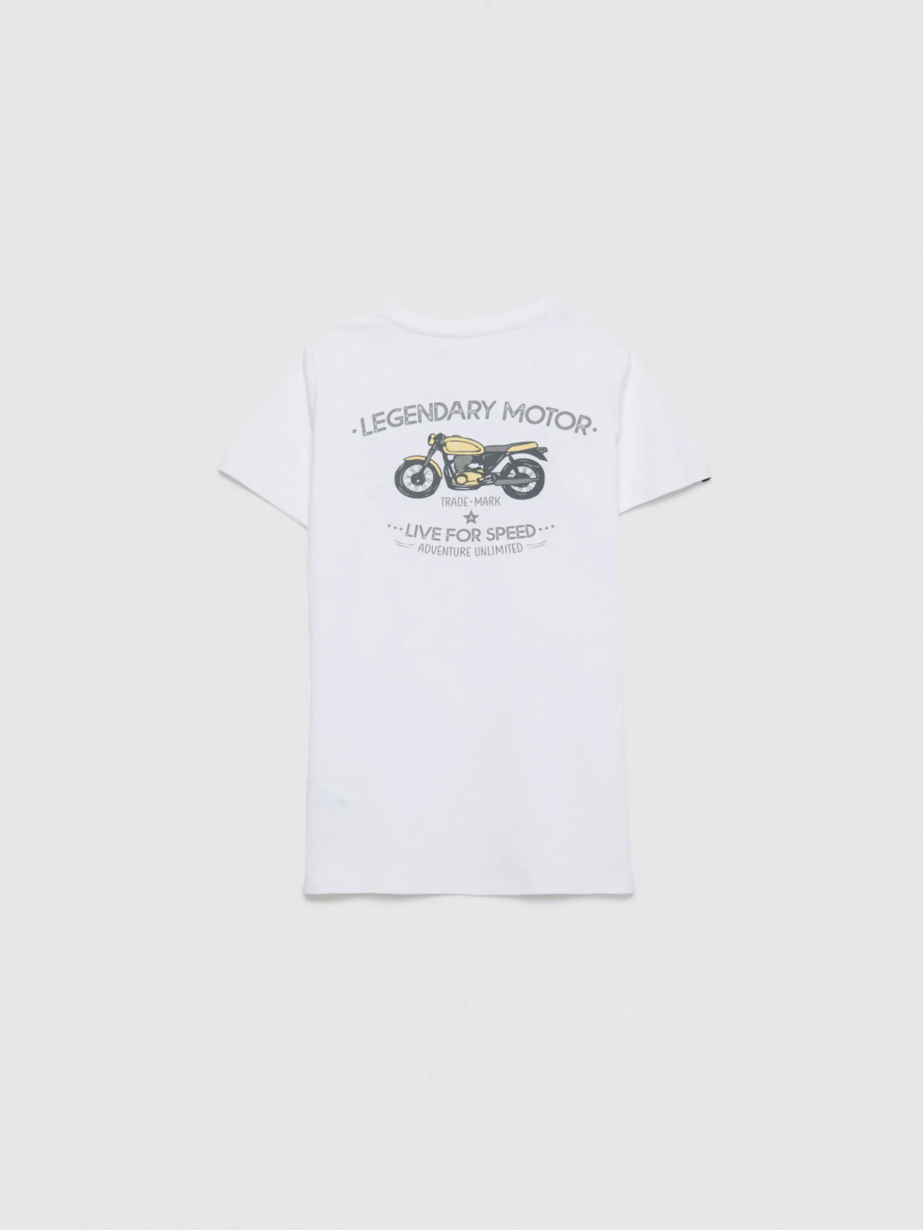 CAMISETA MOTOR KIDS BLANCO
