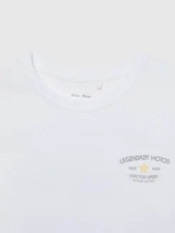 CAMISETA MOTOR KIDS BLANCO