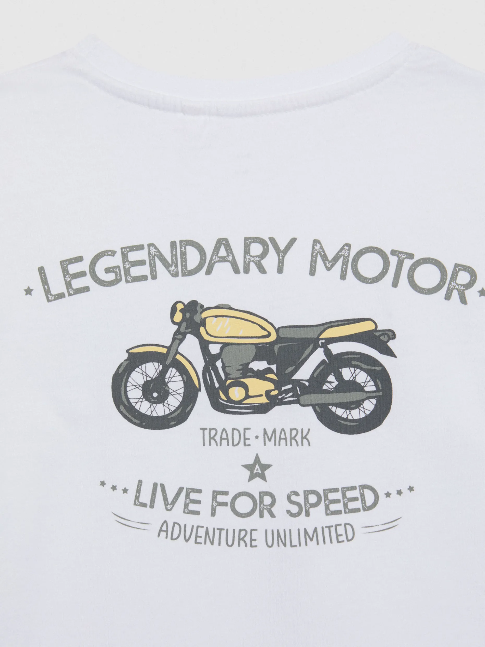 CAMISETA MOTOR KIDS BLANCO