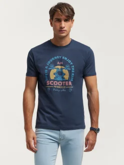 CAMISETA SCOOTER AZUL MARINO