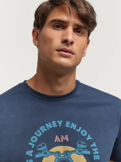 CAMISETA SCOOTER AZUL MARINO