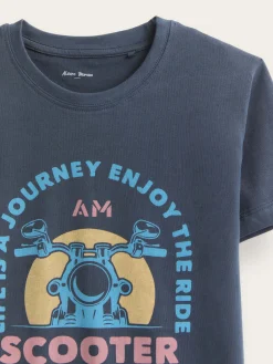 CAMISETA SCOOTER KIDS AZUL MARINO