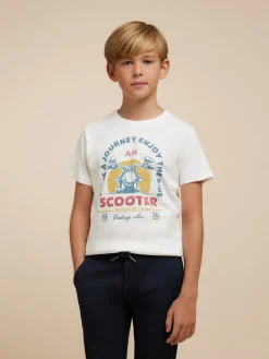 CAMISETA SCOOTER KIDS BLANCO