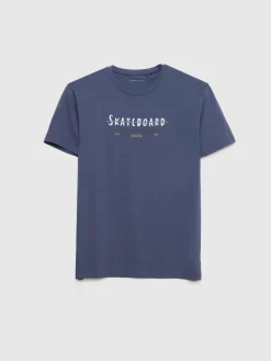 CAMISETA SKATEBOARD AZUL MARINO