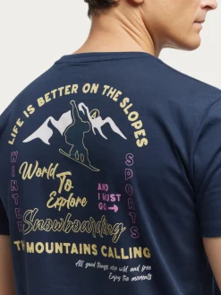 CAMISETA SNOW AZUL MARINO