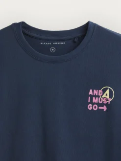 CAMISETA SNOW AZUL MARINO