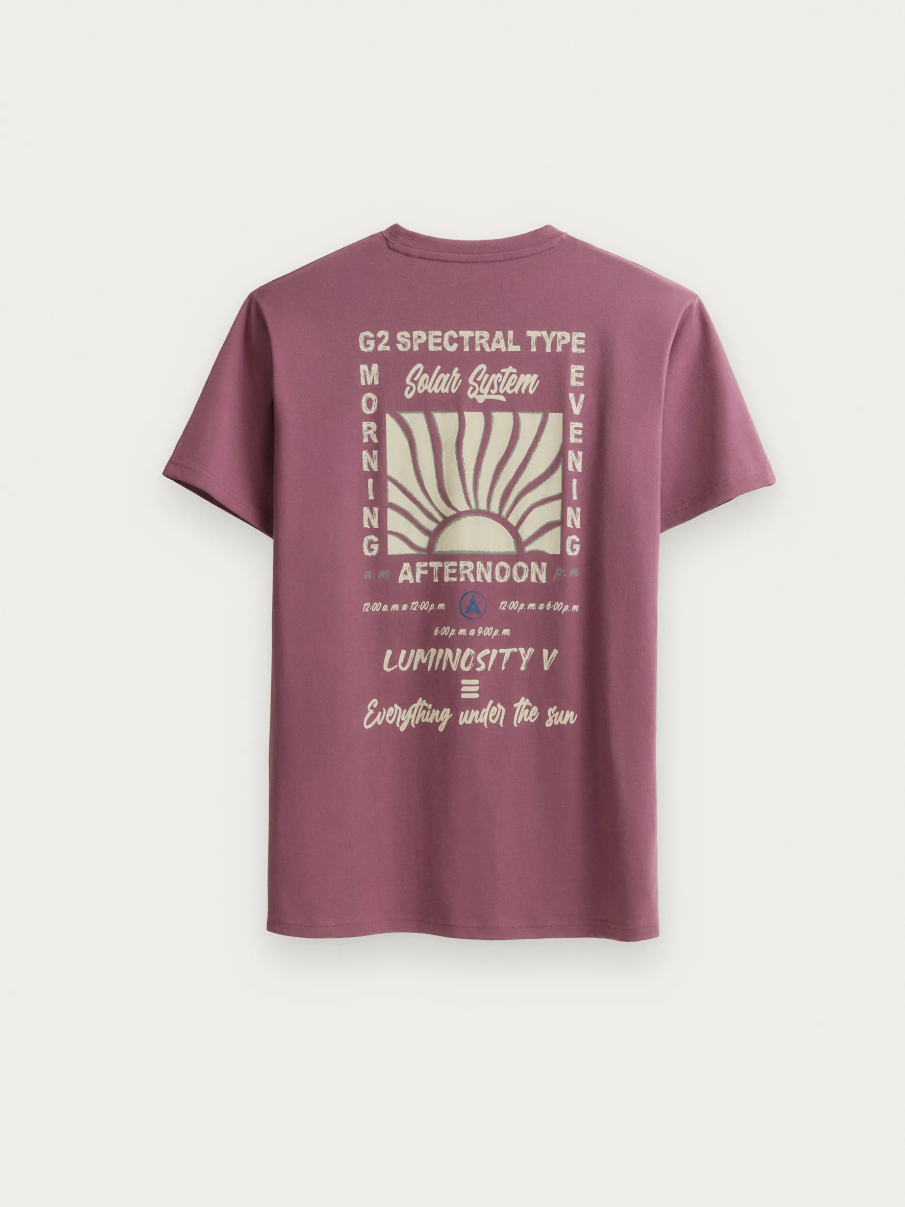 CAMISETA SOLAR BURDEOS