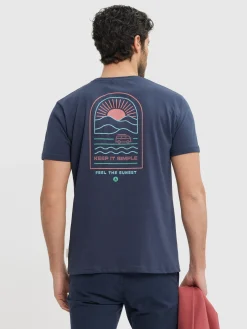 CAMISETA SUNSET AZUL MARINO