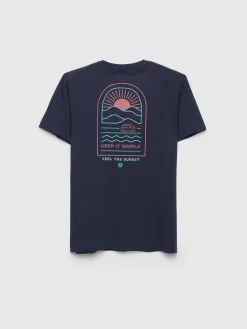 CAMISETA SUNSET AZUL MARINO