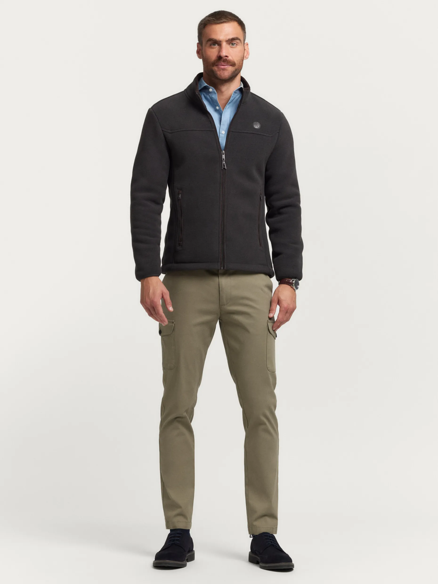 CAZADORA POLAR MARRÓN