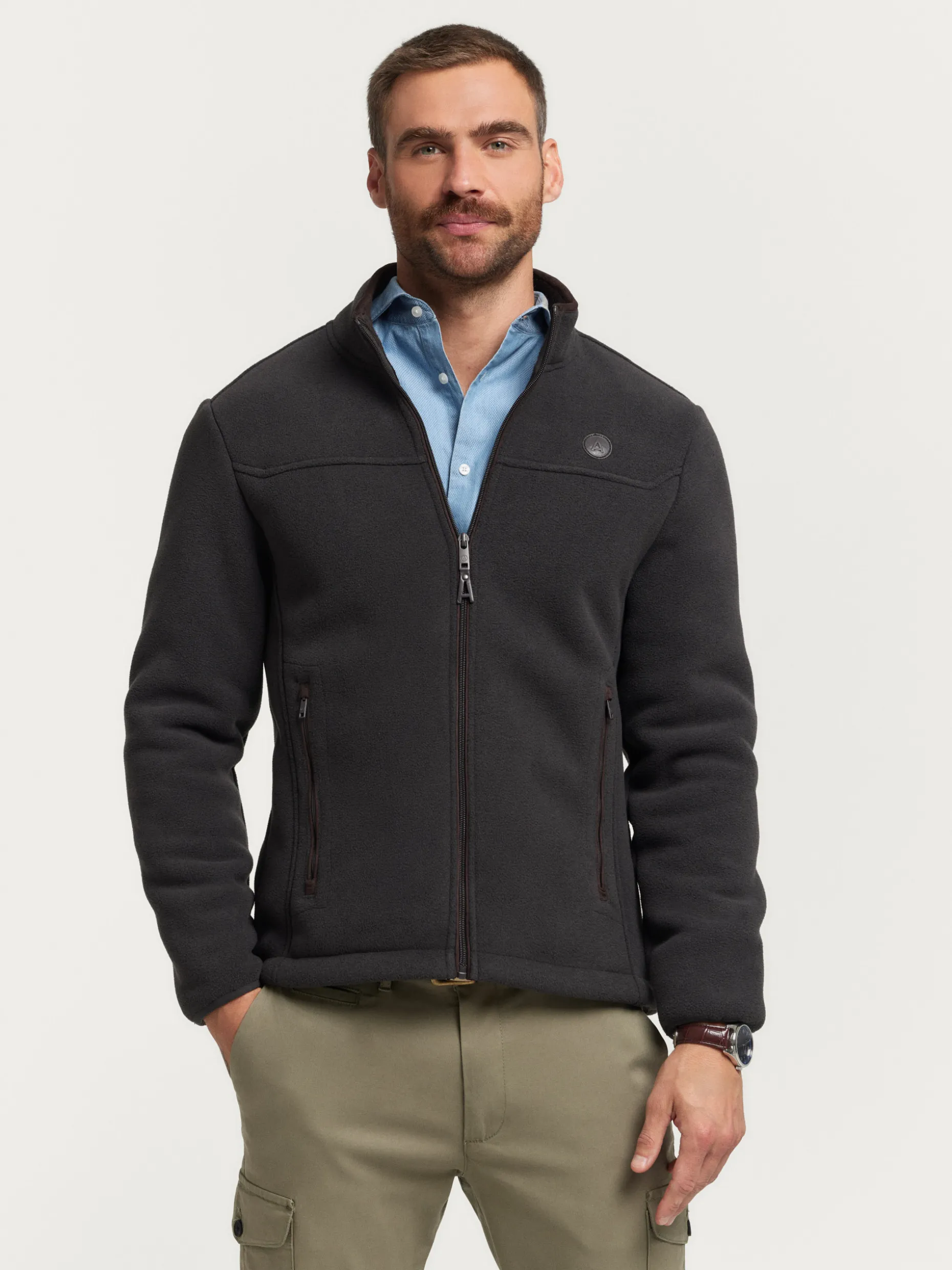 CAZADORA POLAR MARRÓN