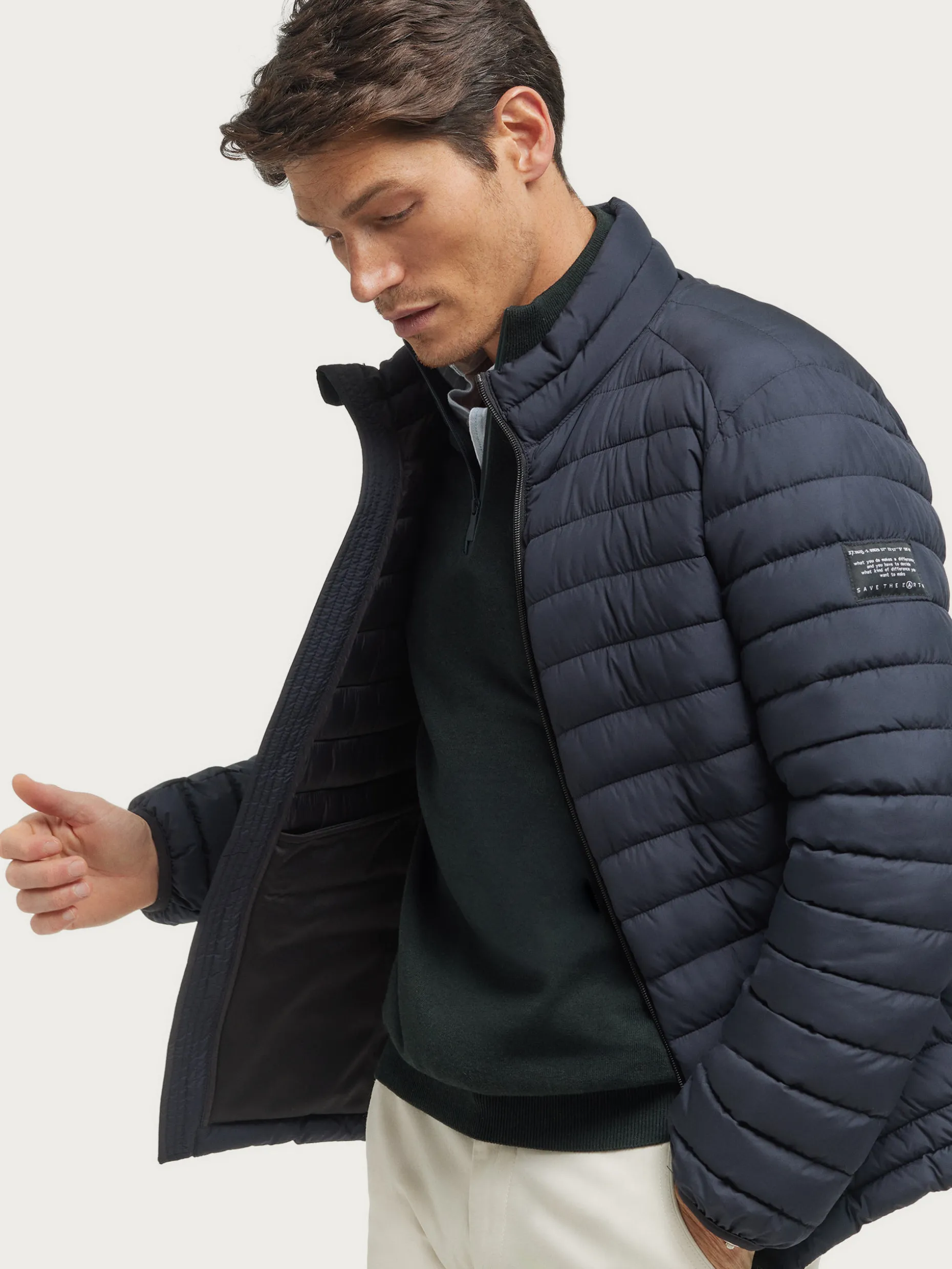 CAZADORA TROUT AZUL MARINO