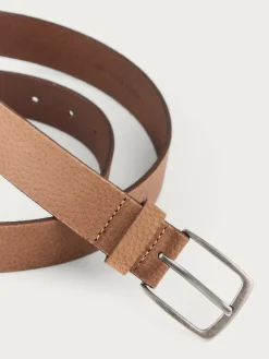 CINTURON LOGO PIEL CAMEL