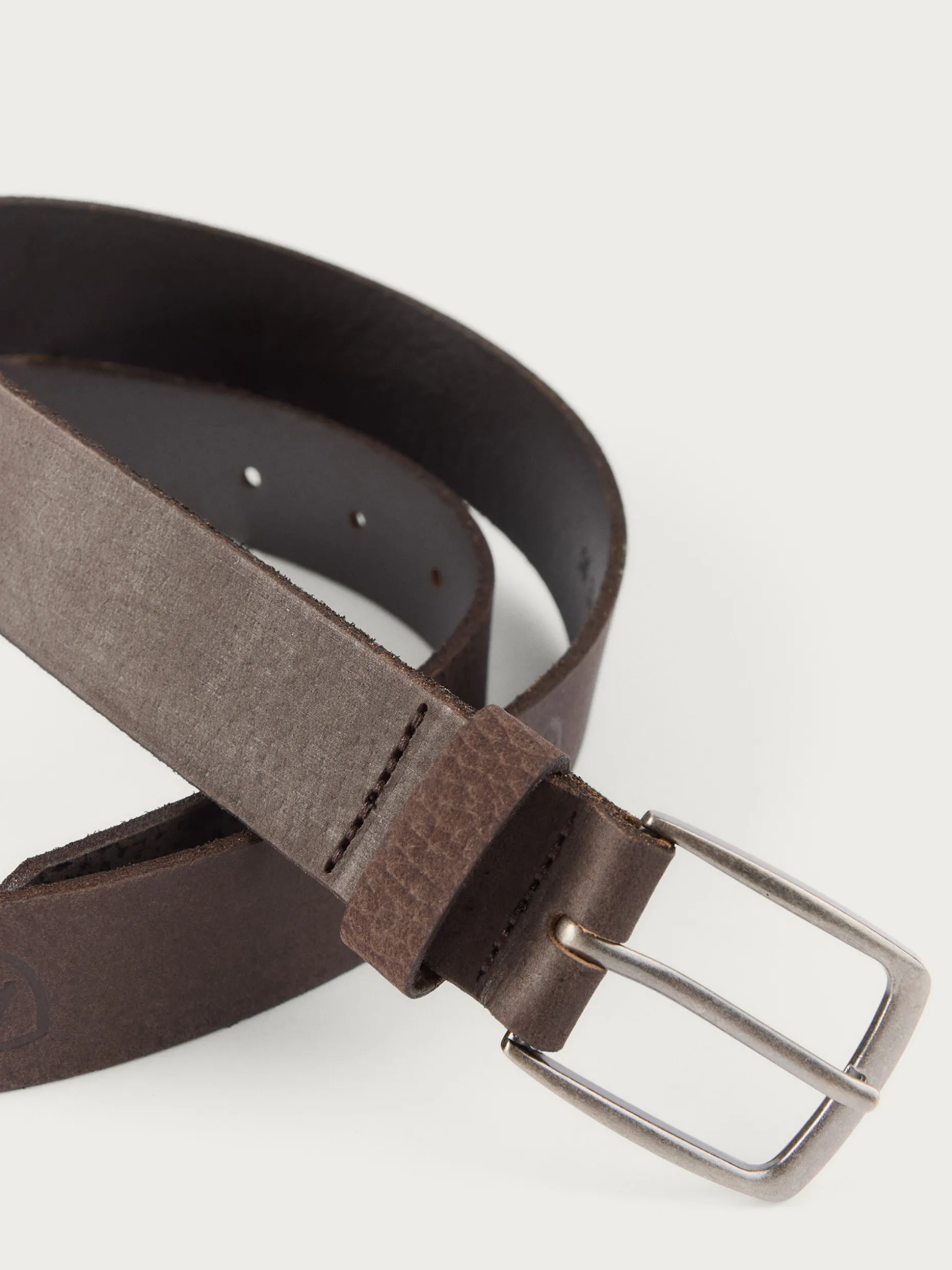 CINTURON LOGO PIEL MARRÓN