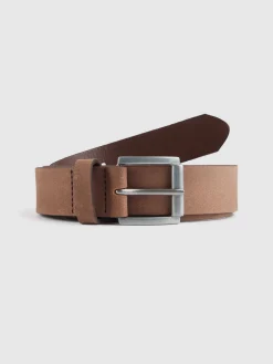CINTURON NOBUCK MARRÓN