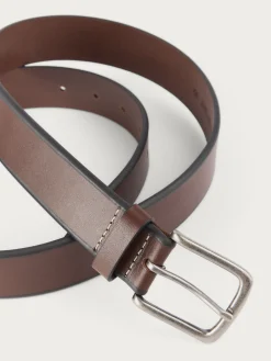 CINTURON PIEL BISEL MARRÓN