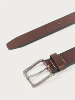 CINTURON PIEL BISEL MARRÓN