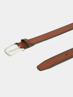 CINTURON PIEL ROUGH CAMEL