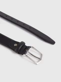 CINTURON PIEL VESTIR NEGRO