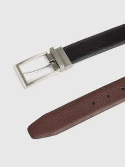 CINTURON REVERSIBLE ROUGH NEGRO