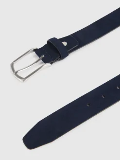 CINTURON VESTIR SERRAJE AZUL MARINO