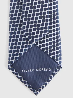 CORBATA JACQUARD AZUL MARINO