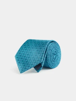 CORBATA JACQUARD MF AZUL